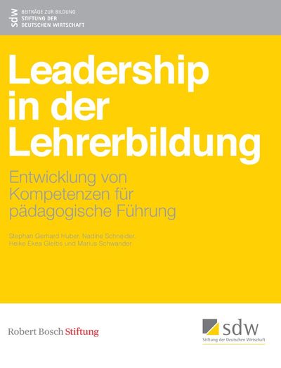 Cover einer Publikation zum Thema Leadership in der Lehrerbildung