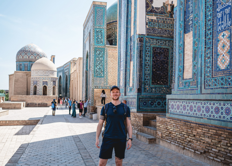 Kilian Ropeter in Samarkand Usbekistan