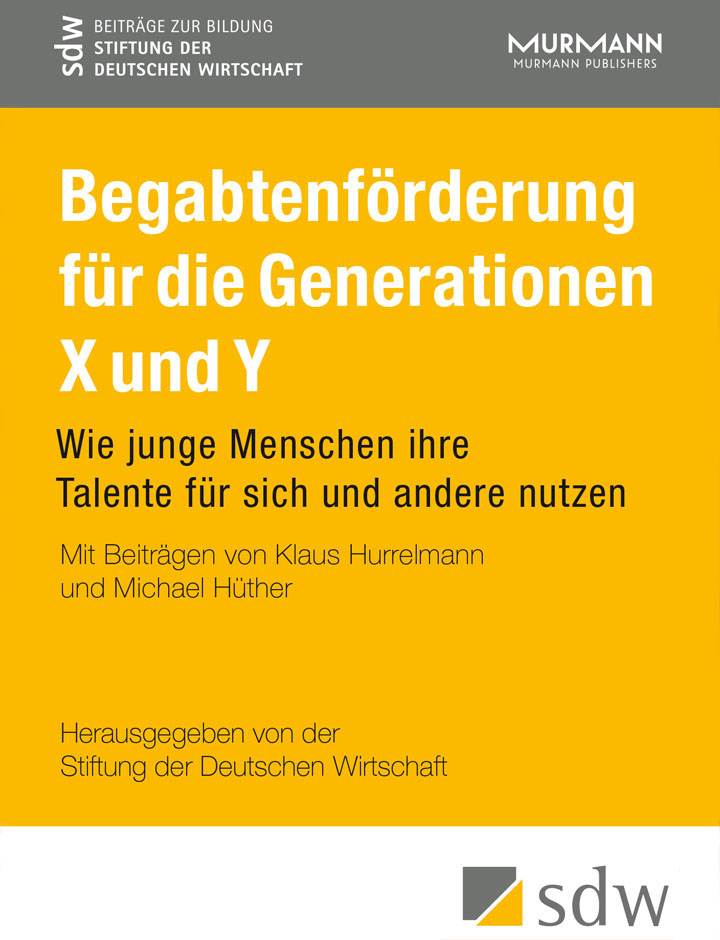 Cover des Essaybands über Begabtenförderung für die Generationen X und Y